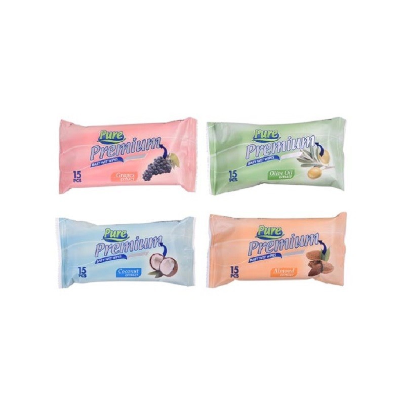 Servetele umede PURE Premium 15 buc/pachet