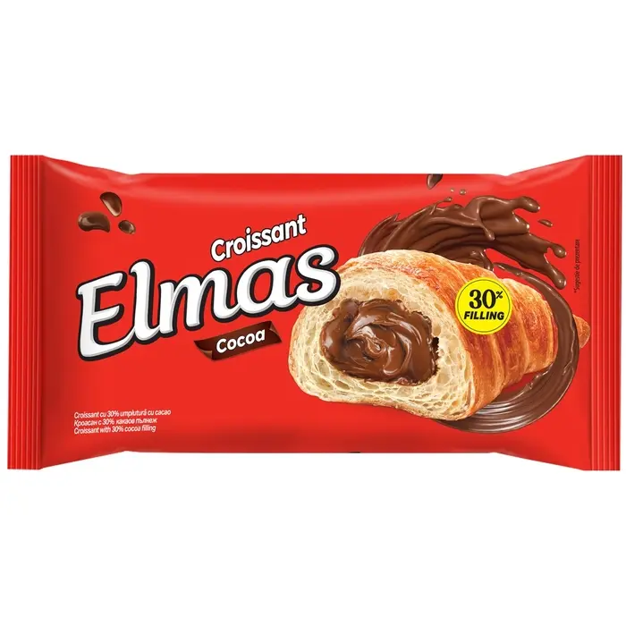 Croissant ELMAS cu cacao, 60 gr