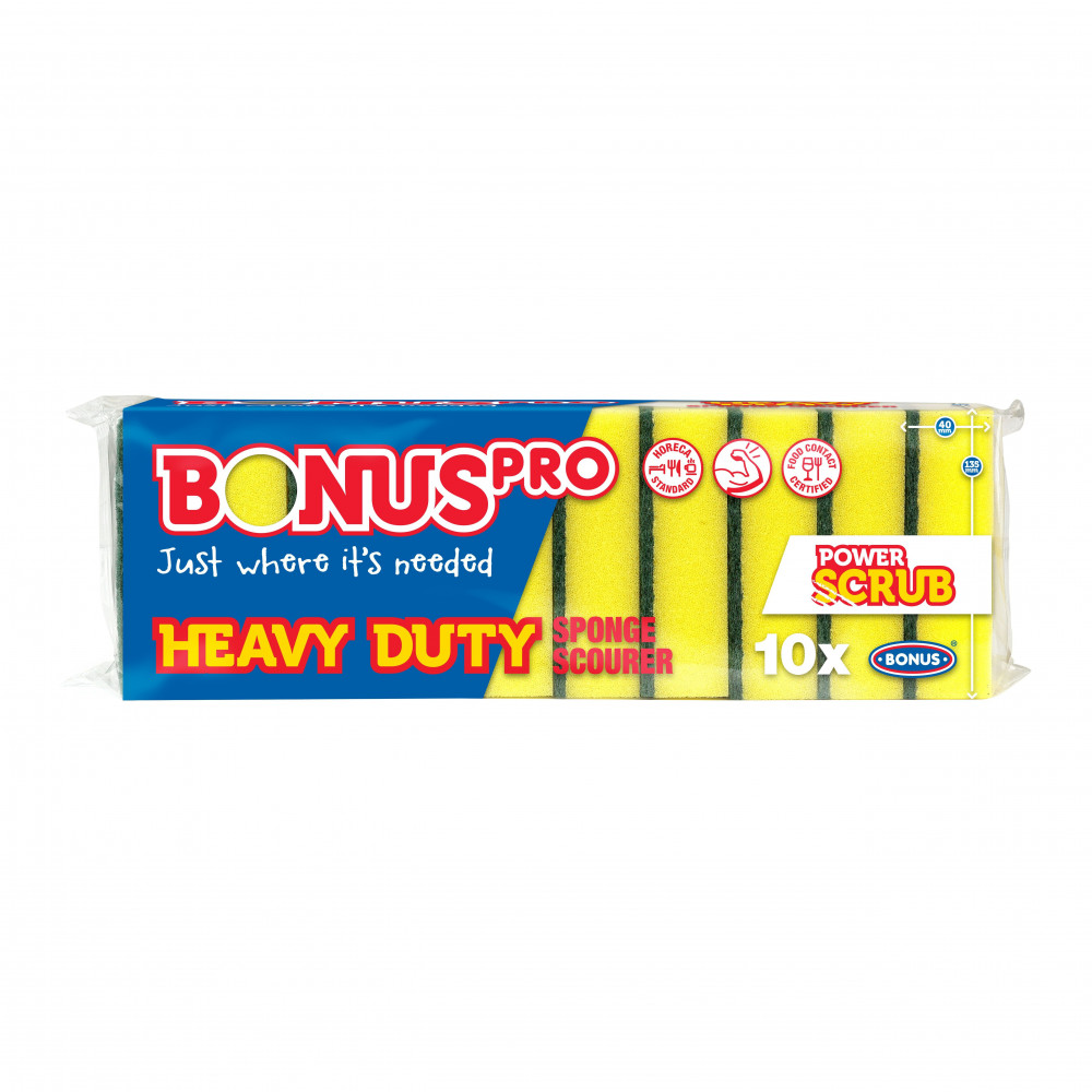 Set 10 bureți vase Bons,13.5x8.5x4 cm