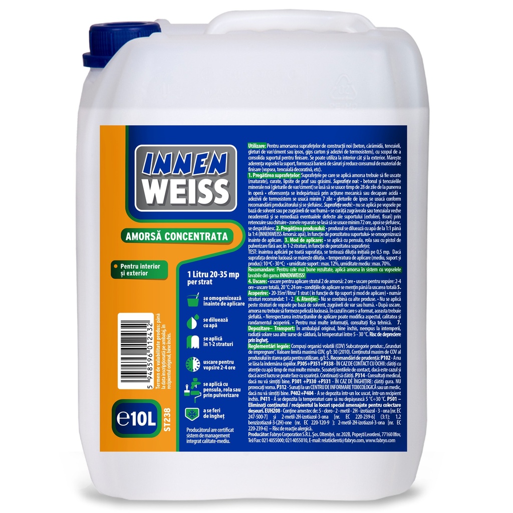 Amorsă Innenweiss concentrată 1-4, 10 l