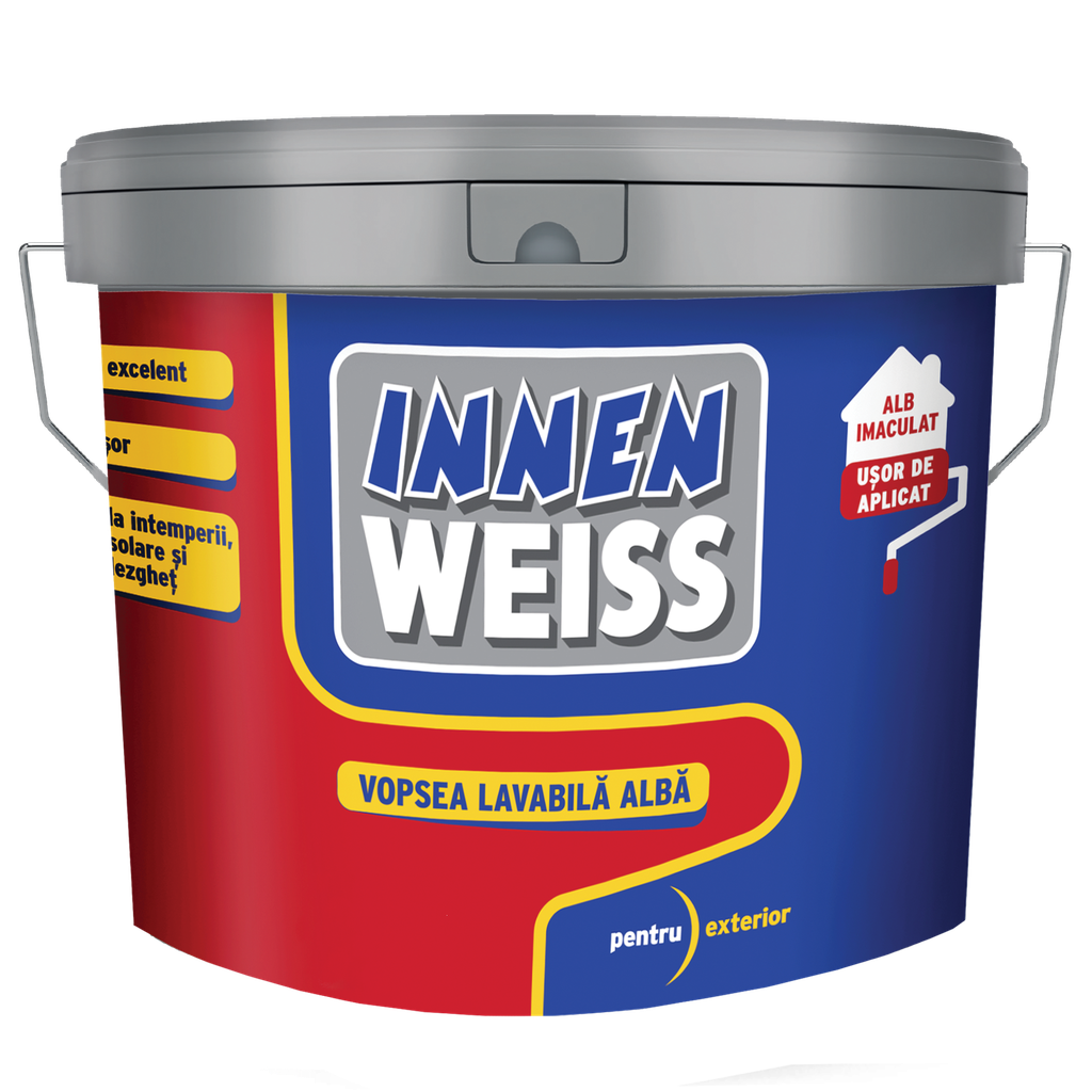 Vopsea lavabilă, Innenweiss, exterior, 5l