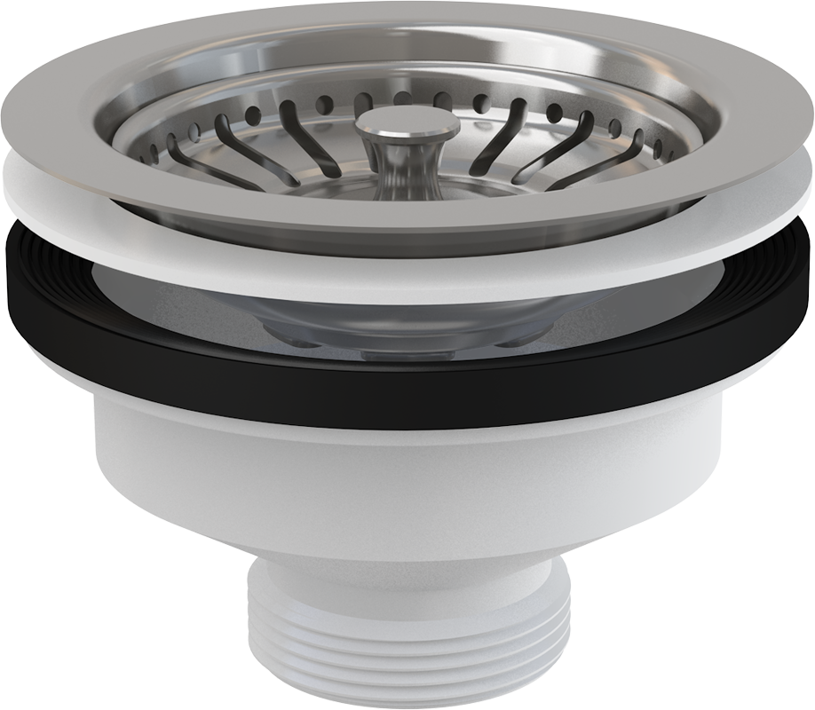 Ventil chiuvetă 6/4" cu sită A37 din oţel inoxidabil DN115