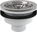 Ventil chiuvetă 6/4" cu sită A37 din oţel inoxidabil DN115
