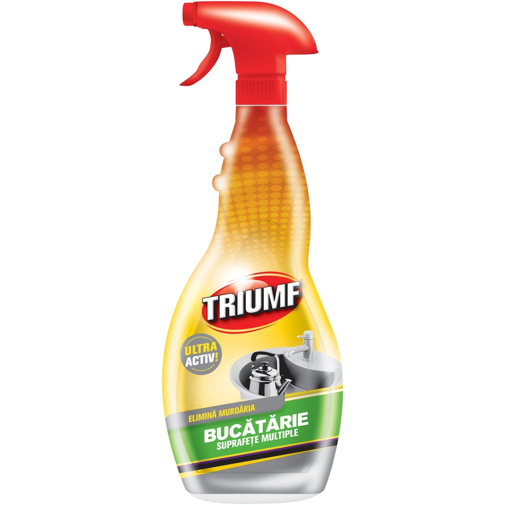 Solutie curatare suprafete bucatarie Triumf, 500 ml