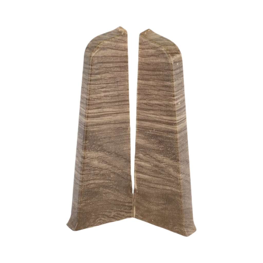 Capăt PVC plintă stânga+dreapta plintă parchet SG 75 Trandafir Închis, 2 buc/set