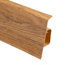 Plintă cu canal din PVC pentru parchet SG 75 Stejar Villa, 2200x75x24.5 mm