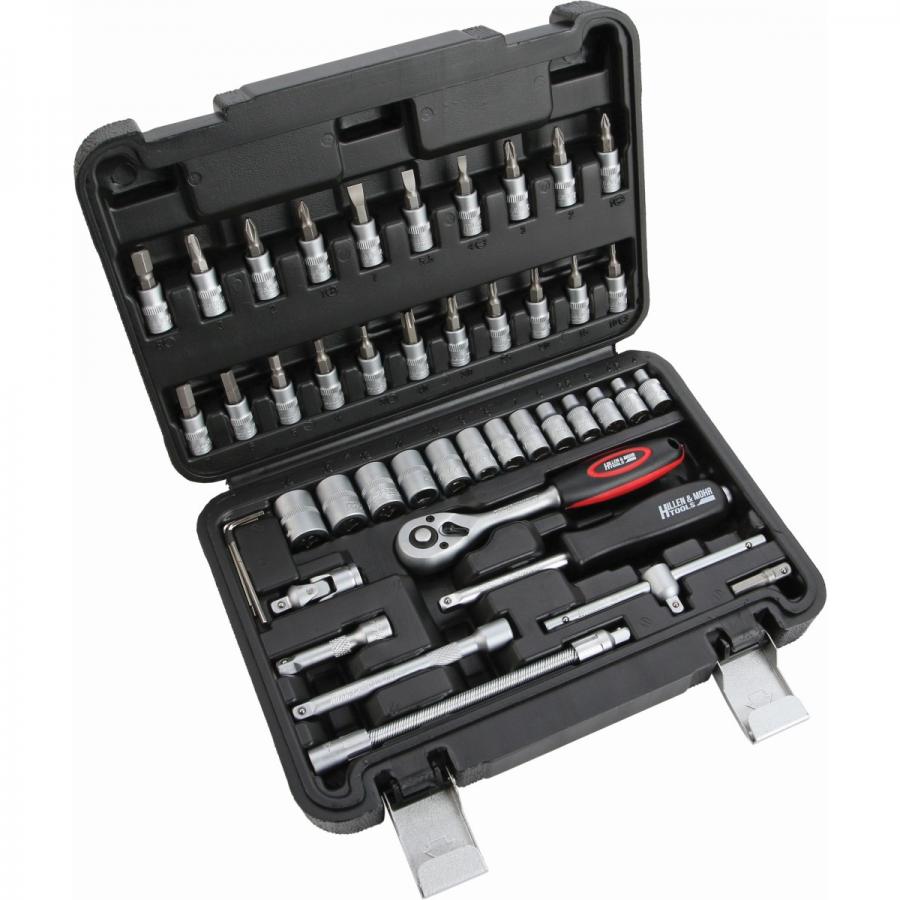 Trusă chei tubulare CrV 46 buc 13 x 1/4"