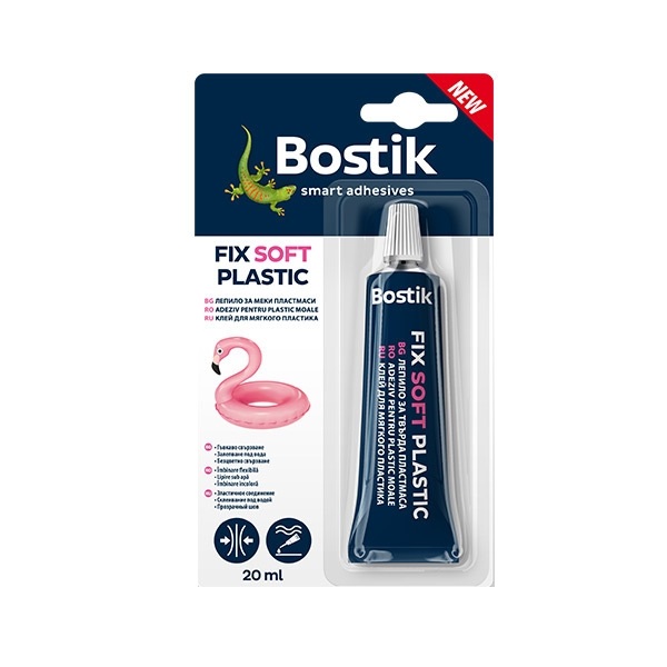 Adeziv pentru plastic moale Bostik Fix Soft Plastic, 20 ml