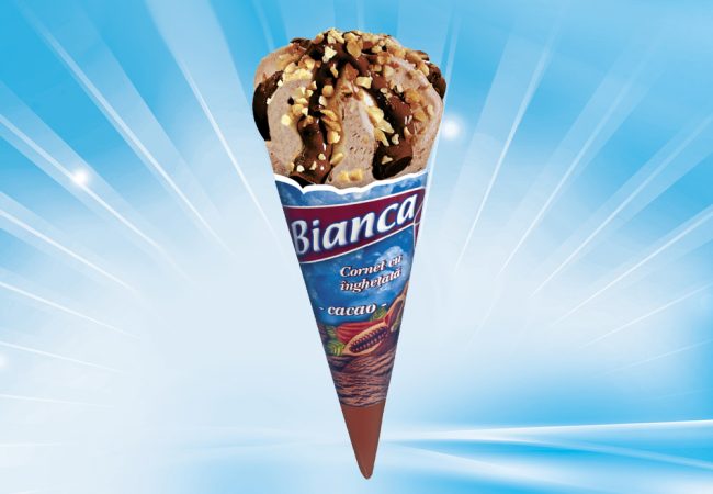 Înghețată cornet Bianca Ice Dyp, 130 ml
