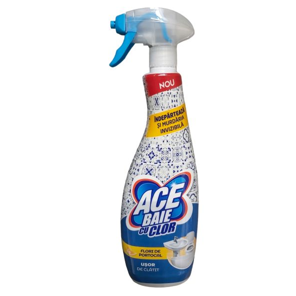 Spray ACE solutie anti-calcar pentru baie cu clor, 650 ml