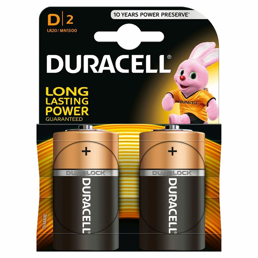 Baterii Duracell Basic D, 2 buc