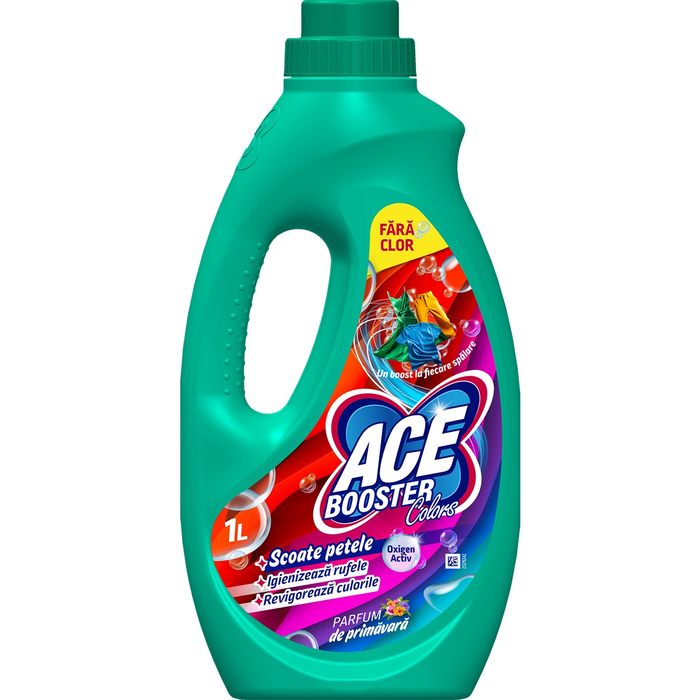 ACE Booster Colors, solutie pentru indepartat petele, fara clor, parfumat, 1 l
