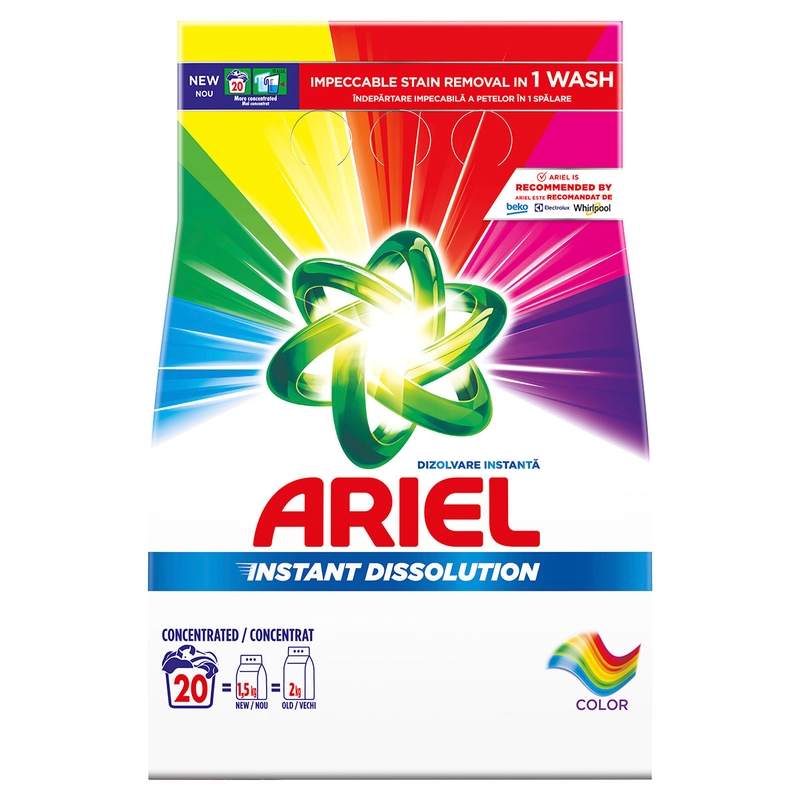 Detergent ARIEL Color automat de rufe pudra, 1.5 kg