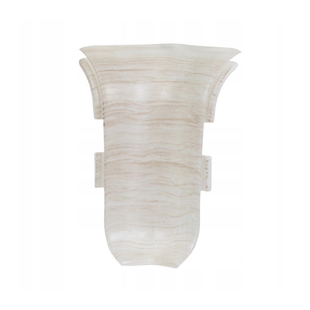 Colț exterior din PVC pentru plintă parchet universal NG/SG 56 Arțar Patina