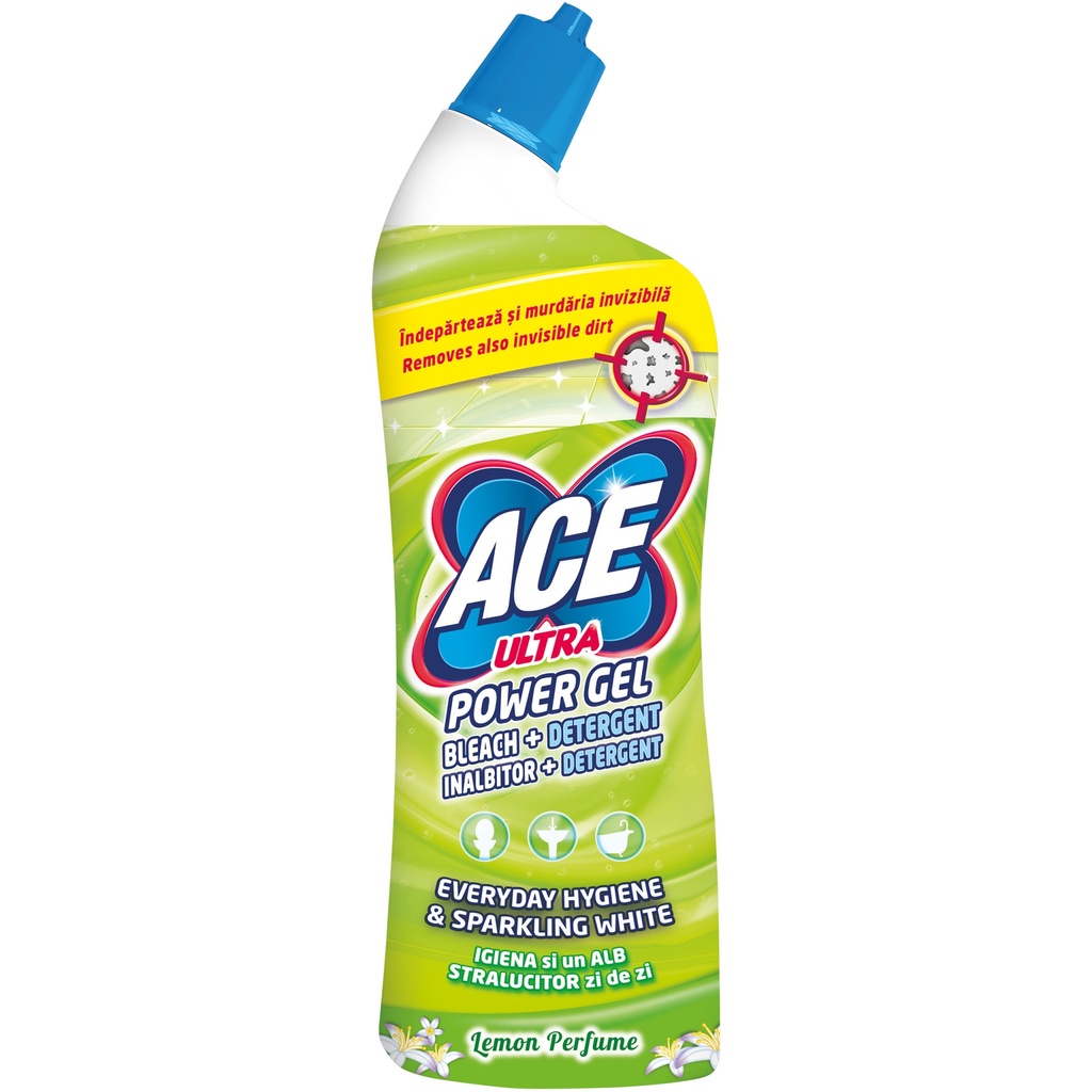 Gel înălbitor și degresant ACE Ultra Power Lemon, 750 ml