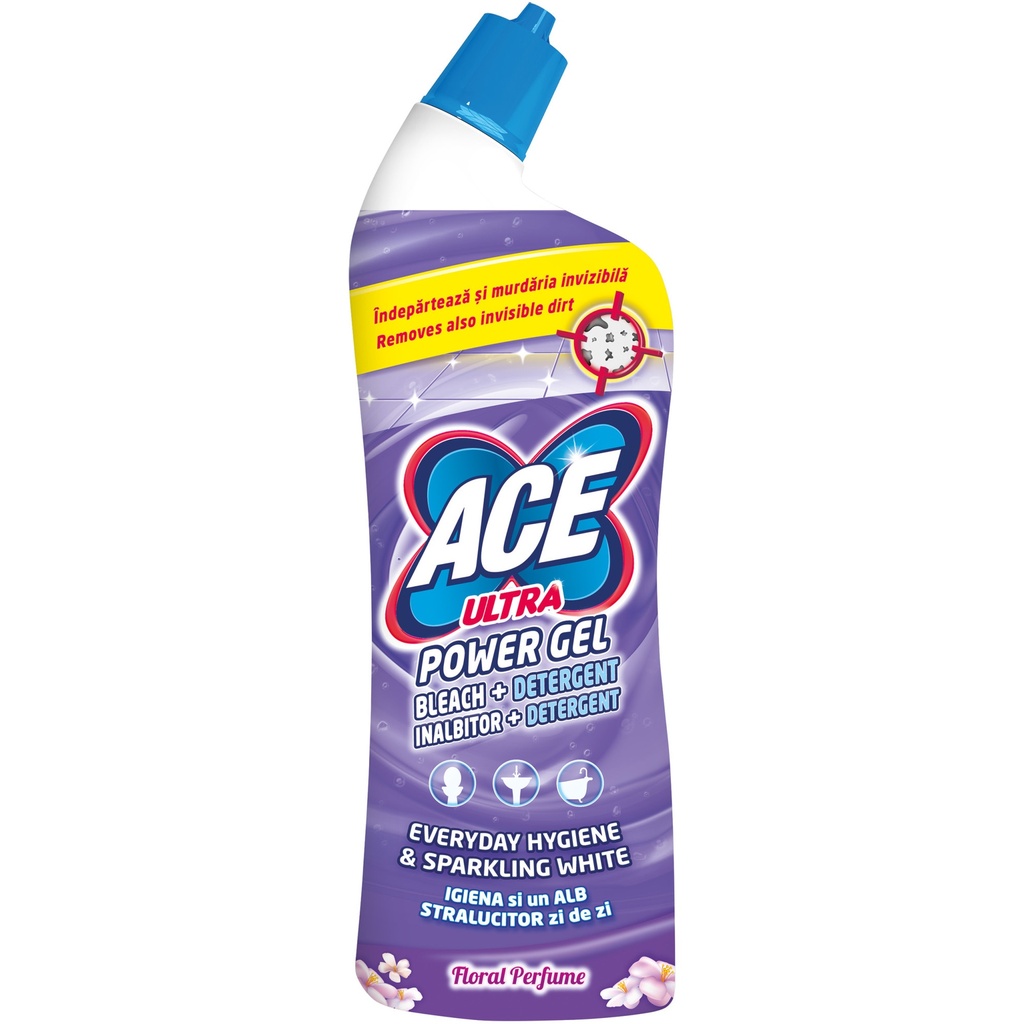 Gel înălbitor si degresant ACE Ultra Power Floral, 750 ml