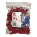 Set 20 cleme rufe "S" 6x3x1 cm