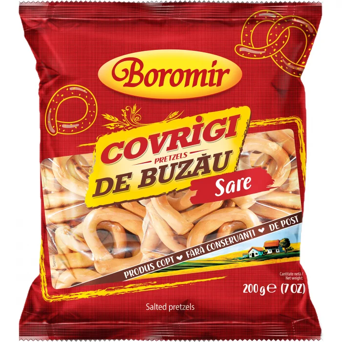 Covrigi de Buzău Boromir cu sare, 200 gr