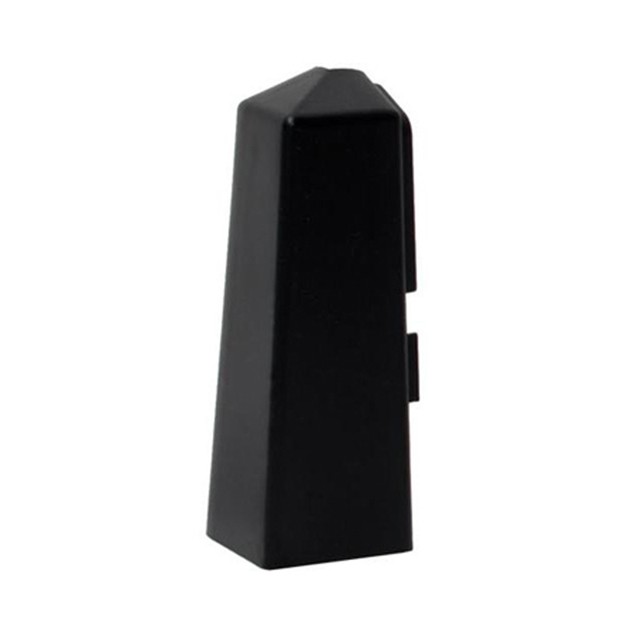 Colț exterior PVC plintă, NG 80 negru