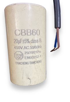 Condensator pornire motor 14 µF, 400V-450V, cu fir