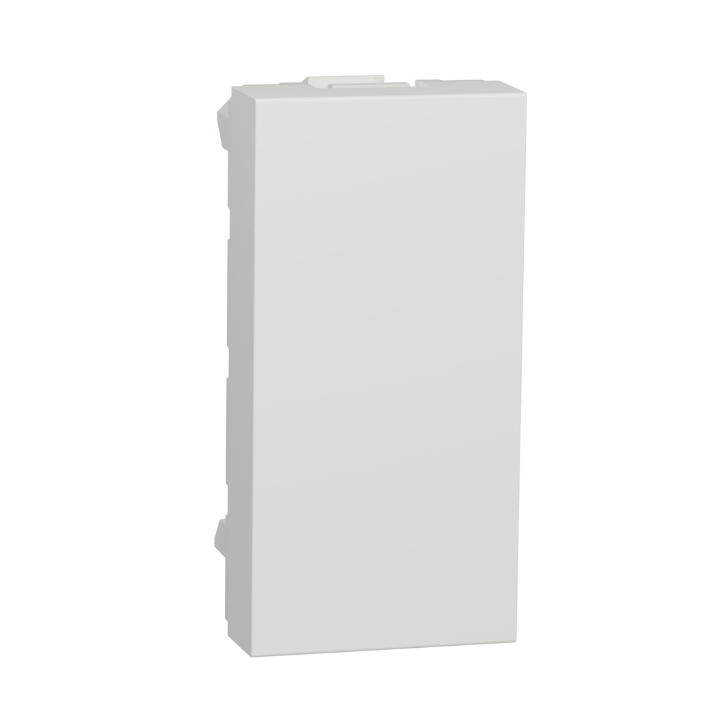 Capac/tastă falsă Schneider Unica NU986518 1 modul, alb