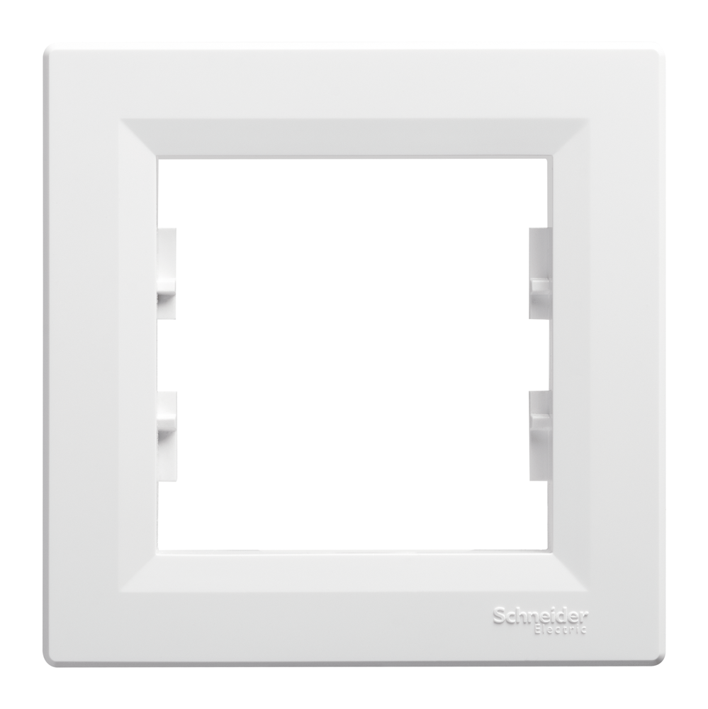 Ramă simplă Asfora 1P, alb Schneider EPH5800121