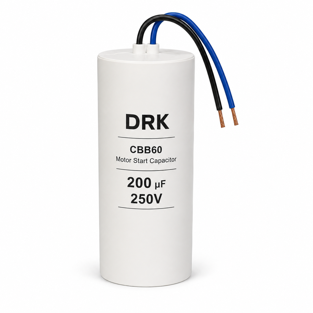 [P007051] Condensator cu fir pornire motor, 200 µF 250V