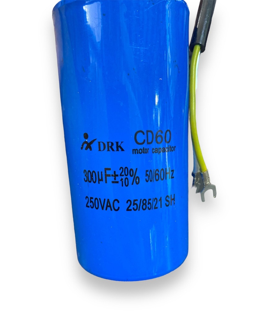 Condensator cu fir pornire motor, 300 µF 250V