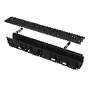 Rigolă de exterior 100 mm AVZ102-R501 cu ramă din plastic și grătar din plastic, clasa A15