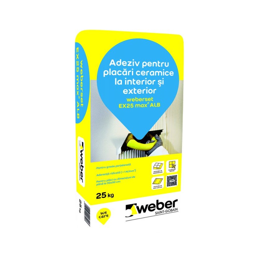 [P007687] Weber set EX25 max 2 alb 25 kg/sac