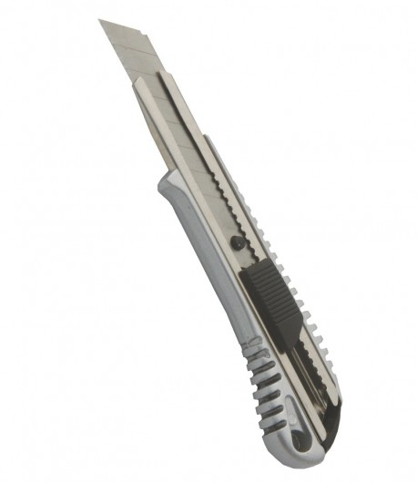 Cutter cu protecție, corp metalic lățime lama 18 mm
