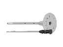 Diblu ETX-M Ø8 mm cu cui metal-plastic și flanșă – 195 mm, pentru termosisteme, 100 buc/cutie