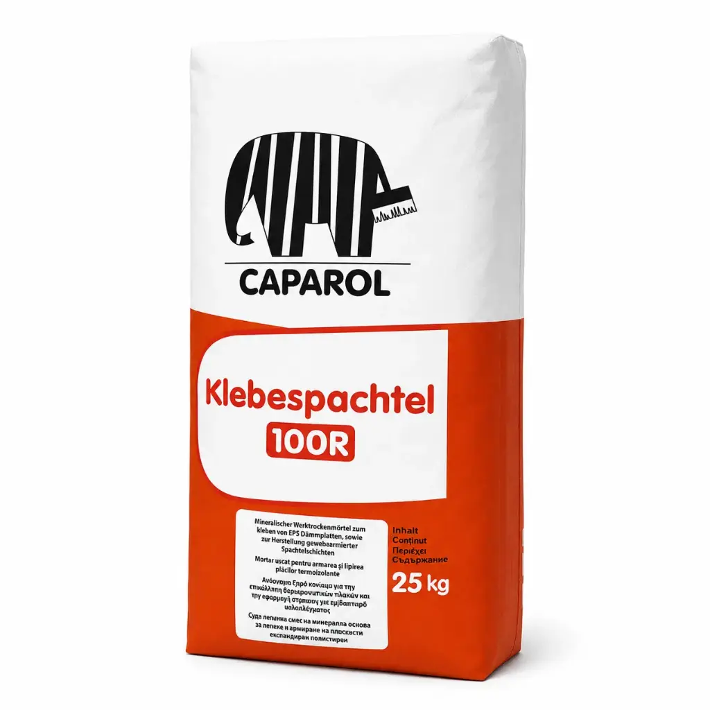Adeziv mineral polistiren expandat Caparol Klebespachtel 100 R, exterior, 25 kg