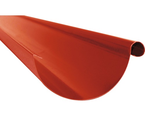 Jgheab metalic, RAL3011 roșu, D.125 mm, 2 ml