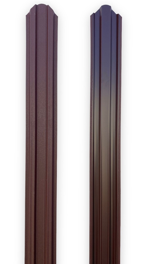Şipcă gard metalică, RAL 8019 maro închis mat-lucios,1500x90x0,4 mm