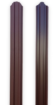 Şipcă gard metalică, RAL 8019 maro închis mat-lucios,1500x90x0,4 mm