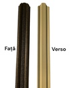 [P000357] Şipcă metalică gard Bravo RAL 9005 negru mat-grund, 1200x90x0,5 mm