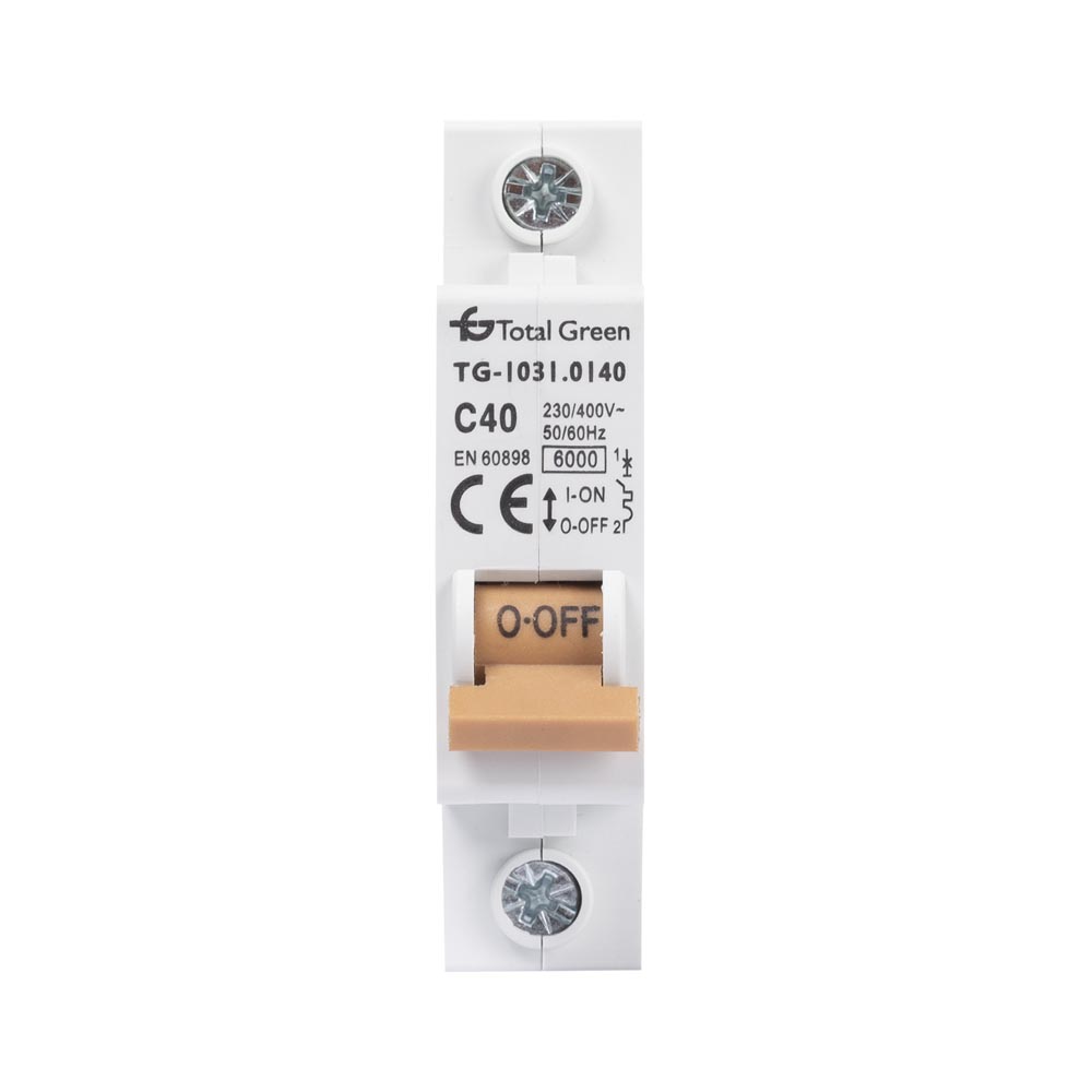 Disjunctor electric modular Total Green 1P 40A 6kA, curbă C