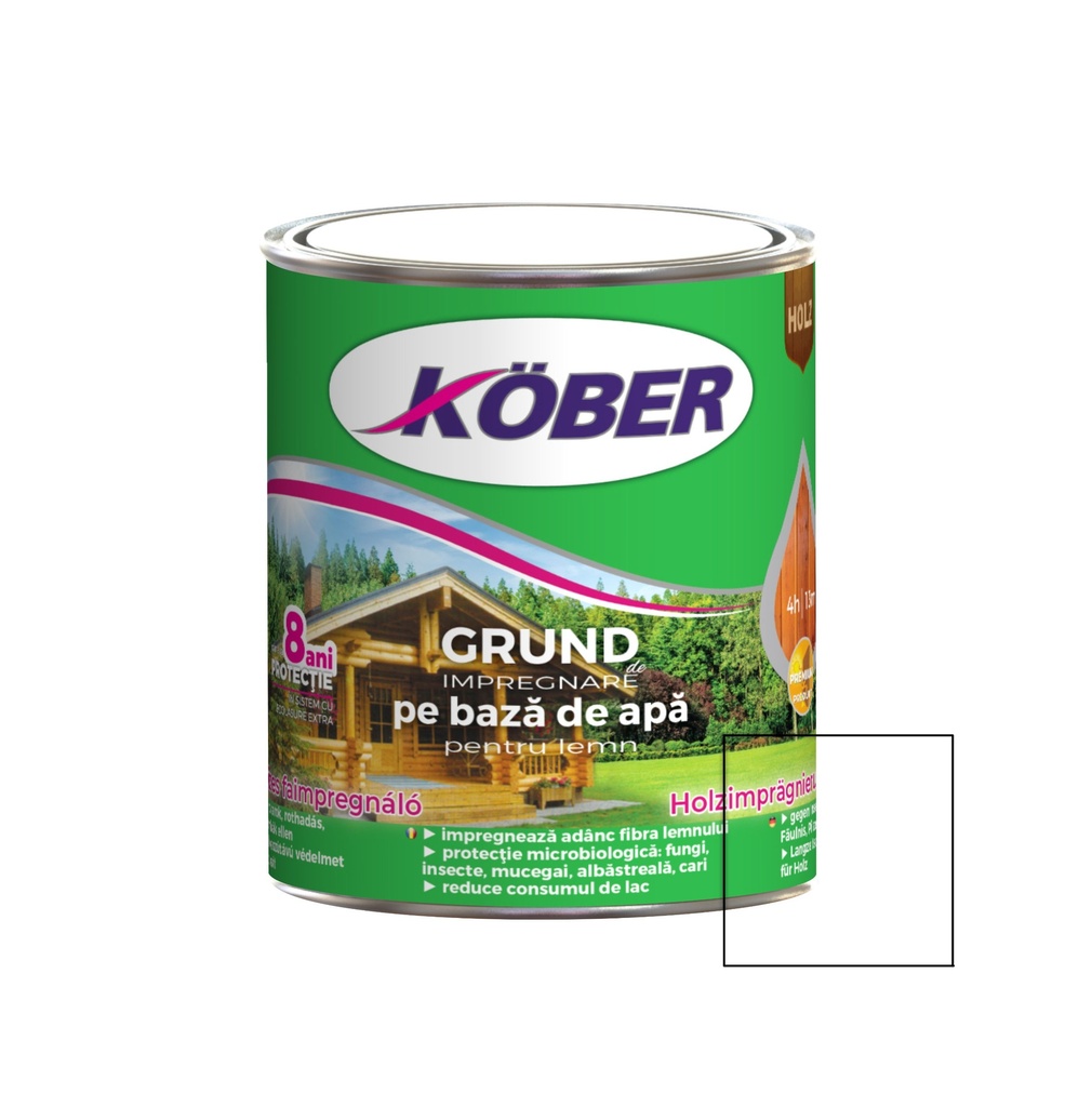 Impregnant pentru lemn Ecolasure Kober incolor, 0.75 l