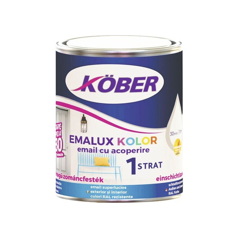 Email Emalux Kolor, maro ral, 0.75 l