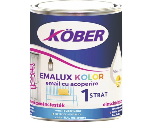Email Emalux Kolor, maro ral, 0.75l