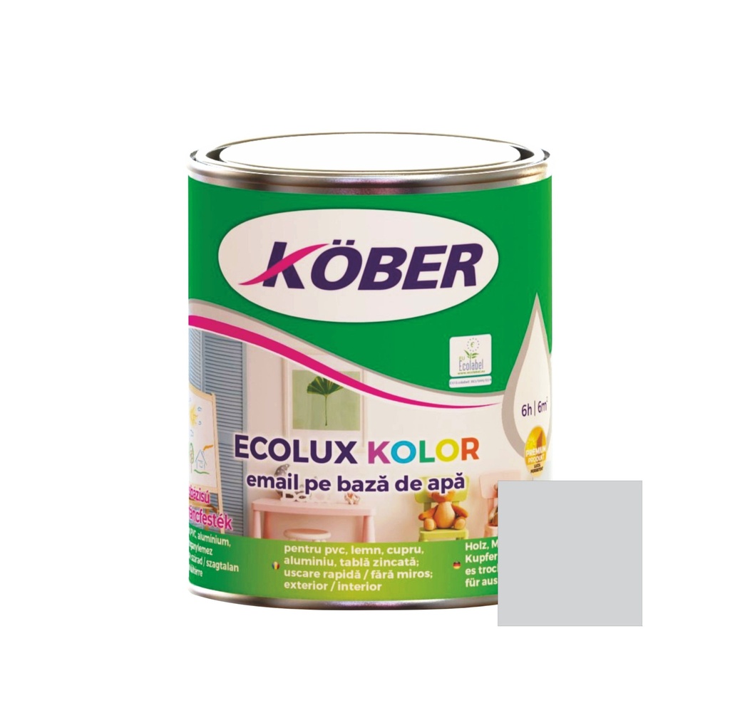 Vopsea email Ekolux Kolor Mat alb 101V82101KM-C2.5L