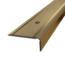 Protecție lată din bronz pentru treaptă cu rizuri, 40x20 mm 1,8 ml