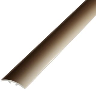 Profil/prag de trecere semilună din aluminiu castan, montaj ascuns, 900x40 mm