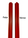 [P000535] Şipcă metalică gard Bravo RAL 3011 roșu fără rebord, 1500x80x0,45 mm