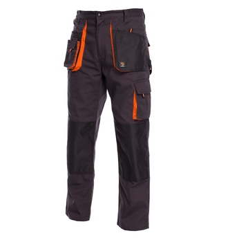 Pantaloni de protectie, in talie, Prowork, cu buzunare multiple, rezistenti la rupere, gri (50)