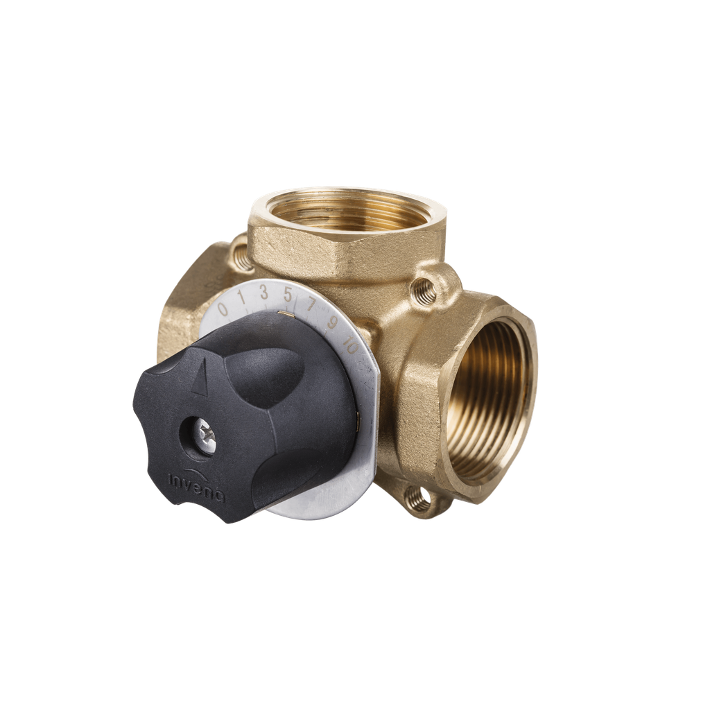 Robinet de amestec în 3 căi, 5/4", cu reglaj manual, Invena