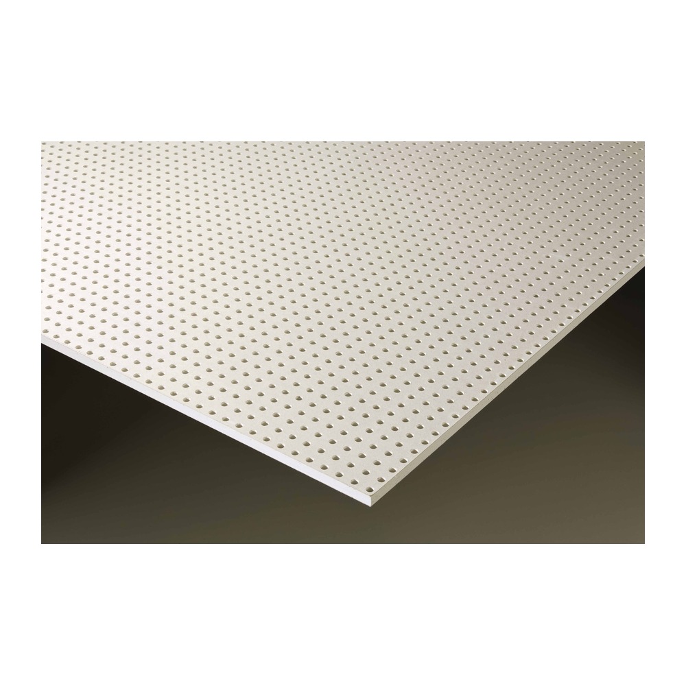 Placă din gips-carton Knauf CLEANEO® AKUSTIK 8/18 R, UFF cu perforaţii rotunde 8/18, 1998x1188x12,5 mm