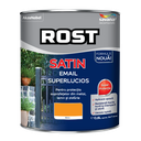 Vopsea alchidică pentru lemn/metal Rost Satin interior/exterior ocru, 0.6 l