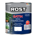 Vopsea alchidică superlucioasă pentru lemn si metal ROST SATIN interior/exterior alb, 4 l